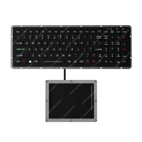 Встраиваемая клавиатура - K-TEK-M327KP-FN-BL-NV-151B-DWP+M125TP - Key Technology Rugged System Limited - с механическими клавишами / 101 клавиша / 2 клавиши мыши