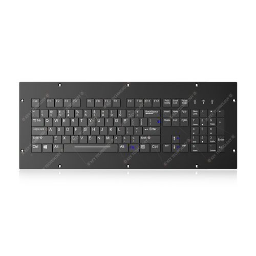 Встраиваемая клавиатура - K-TEK-V430KP-FN-SC-BL-BT - Key Technology Rugged System Limited - с ножничными механизмом клавиш / 104 клавиши / для применения в атомной промышленности