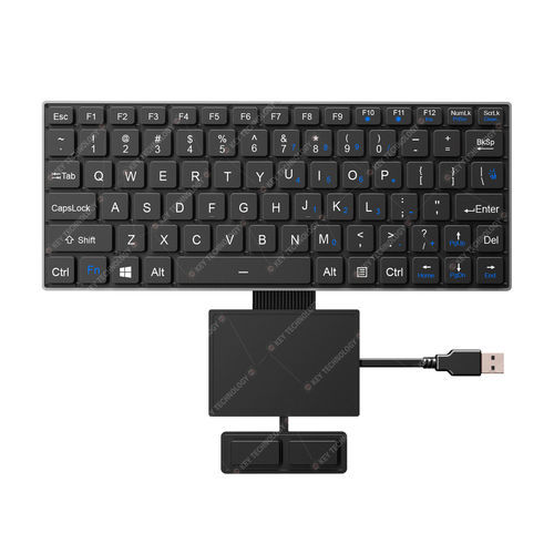 Встраиваемая клавиатура - K-TEK-V268-FN-BL-FC-SC-DWP+TP85-DML+2K-FC - Key Technology Rugged System Limited - с ножничными механизмом клавиш / 2 клавиши мыши / 80 клавиш