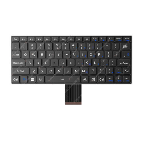 Встраиваемая клавиатура - K-TEK-V268-FN-BL-FC-SC-DM-DWP - Key Technology Rugged System Limited - с ножничными механизмом клавиш / 80 клавиш / для транспортной отрасли