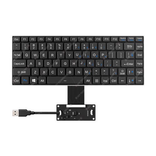 Встраиваемая клавиатура - K-TEK-V285-FN-BL-FC-SC-ML-DWP - Key Technology Rugged System Limited - с ножничными механизмом клавиш / 86 клавиш / для транспортной отрасли