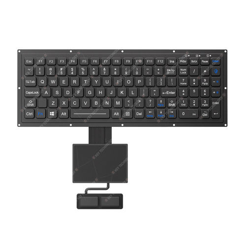 Встраиваемая клавиатура - K-TEK-M315KP-FN-BL-FC-KC+TP85-DML+2K-PC - Key Technology Rugged System Limited - угольный контакт / 2 клавиши мыши / 102 клавиши