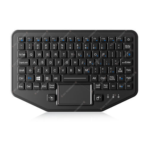 Встраиваемая клавиатура - K-TEK-M275TP-FN-BL-FC-KC-FDT-WF - Key Technology Rugged System Limited - угольный контакт / 2 клавиши мыши / 92 клавиши