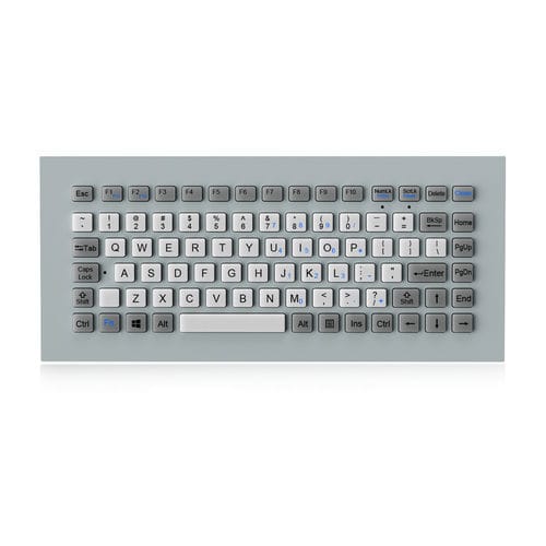 Клавиатура для письменного стола - K-TEK-M305-FN-DWP - Key Technology Rugged System Limited - встраиваемая / угольный контакт / 86 клавиш