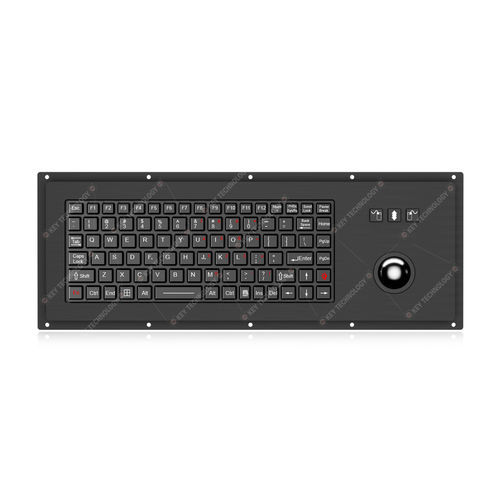 Клавиатура для письменного стола - K-TEK-M425-172-38-MTB-FN-BL-BT - Key Technology Rugged System Limited - угольный контакт / 3 клавиши мыши / 89 клавиш