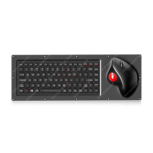 Клавиатура угольный контакт - K-TEK-M425-OTB-FN-BL-BT-NV-151B - Key Technology Rugged System Limited - для письменного стола / встраиваемая / 3 клавиши мыши