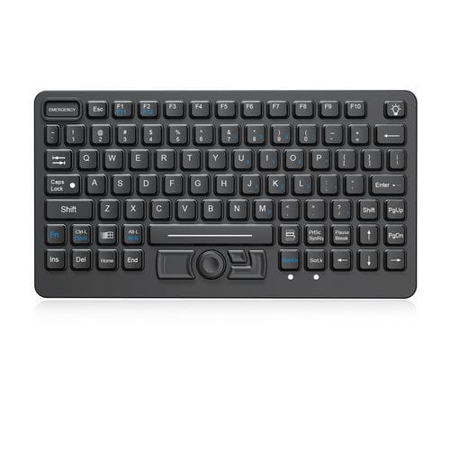 Клавиатура для письменного стола - K-TEK-M282-DHP-FN-ML-IK-OEM - Key Technology Rugged System Limited - угольный контакт / 3 клавиши мыши / 89 клавиш