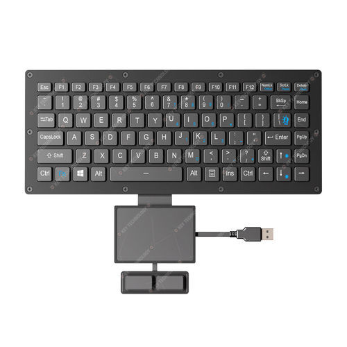 Встраиваемая клавиатура - K-TEK-V296-FN-BL-FC-PR-AL-DWP+TP85-DML+2K-FC - Key Technology Rugged System Limited - с ножничными механизмом клавиш / 86 клавиш / 2 клавиши мыши