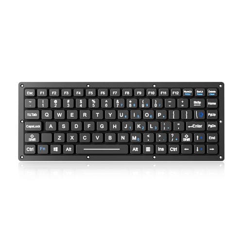 Встраиваемая клавиатура - K-TEK-M280-FN-BL-FC-KC-ML-EP - Key Technology Rugged System Limited - угольный контакт / 2 клавиши мыши / 87 клавиш