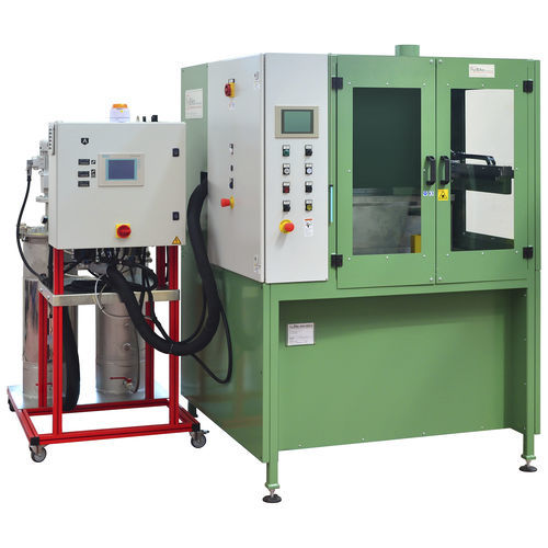 3-осная машина для нанесения клея - MFW-INJ - Biko Meccanica Srl - из полимера / для лепесткового круга на шпильке