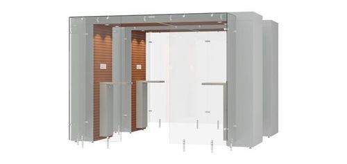 Курительная кабина с HEPA-фильтром - 2SPArea 3.2m - Longhi Air - из закаленного стекла / из МДФ / из стали