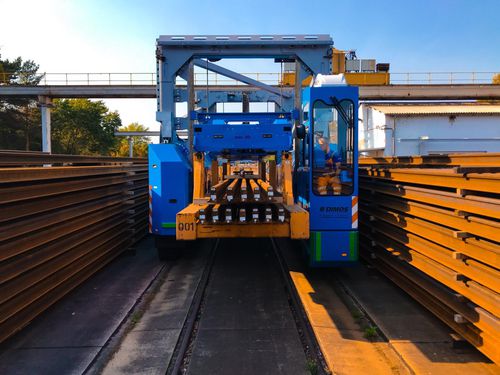 Контейнерный погрузчик для контейнера - DIMOS Maschinenbau GmbH - электрический / для высоких нагрузок