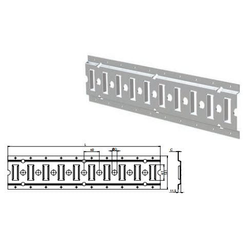Рельс крепежей - 3008 - Wistra GmbH - из нержавеющей стали / из алюминия / из стали