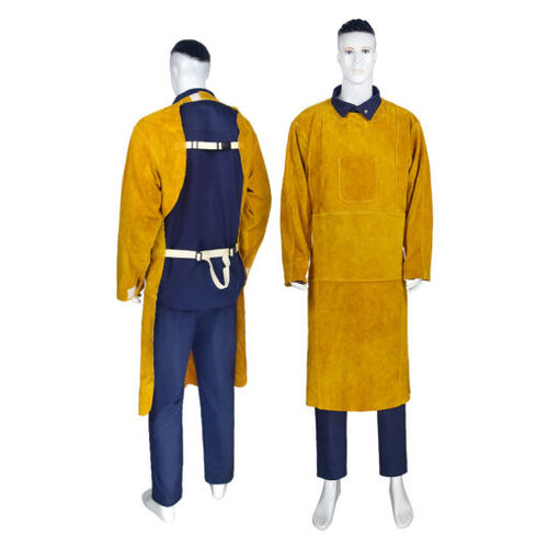 Рабочий фартук - MS-383 - GUANGXI DAHUA MING SHUN PROTECTIVE PRODUCTS CO. ,LTD - из кожи / из хлопка / из воловьей кожи