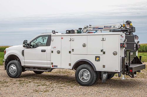 Грузовой автомобиль подъемный кран - TMAX™ 16k series - Stellar Industries - с двигателем внутреннего сгорания / вездеход / для фасада здания