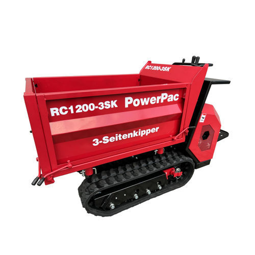 Гусеничный мини-опрокидыватель - RC1200-3SK - PowerPac Baumaschinen GmbH - на бензине / с боковой разгрузкой / с подъемным ковшом