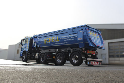 Строительный полуприцеп - SKM 31/2 SR - Fahrzeugbau KEMPF GmbH - для транспортных средств / двухосный