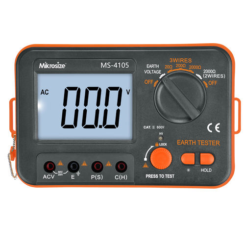 Измерительный инструмент сопротивления заземления - MS-4105  - Mikrosize - переносной / с индикатором / ручной