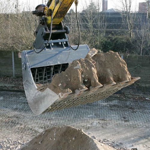 Просеивающий ковш - Dappen Werkzeug & Maschinenbau GmbH - для гидравлического экскаватора / с 6 зубьями