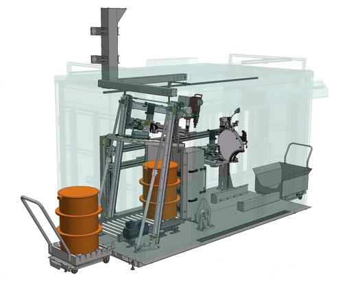 Устройство для демонтажа бочка для радиоактивных отходов - BRAUN Rückbautechnologien GmbH