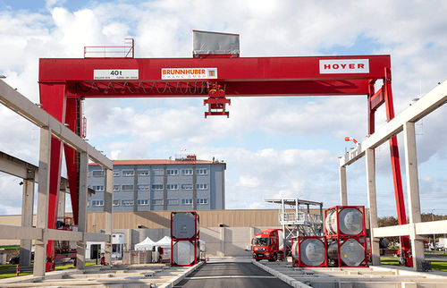 Козловой кран на рейке - Brunnhuber Krane GmbH - для складов