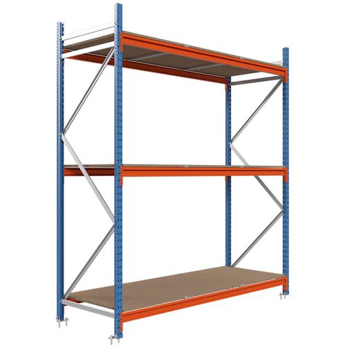 Большепролетный стеллаж - W.S. Worldwide Shelving GmbH - сортировка / склад для хранения / с полкой