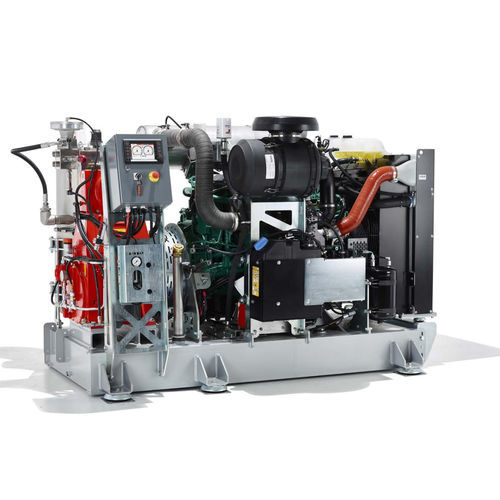 Установленный насос на легкую тележку на катках - Aqua Skid 270 - Aquajet Systems AB - для воды / дизельный / самозаполняющийся