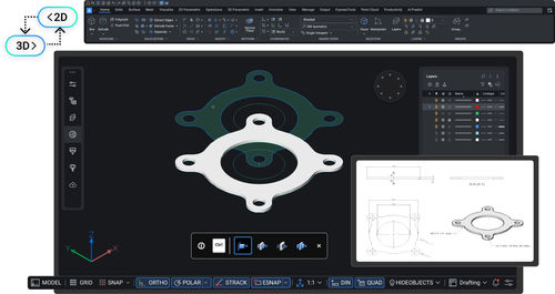 Программное обеспечение CAO - BricsCAD® Pro - Bricsys NV I Part of Hexagon - для визуализации / для разработки / для постобработки