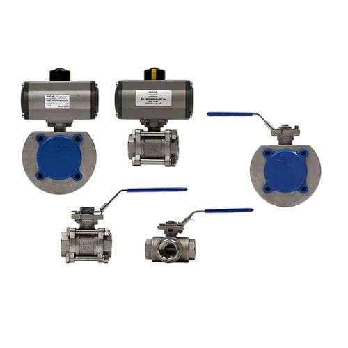 Клапан со сферическим золотником - AFSSFDVOTM - air fluid solutions - с рычагом / пневматический / электрический