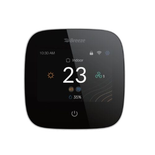 Термостат для фанкойлов - BC108W-4DM - Beijing Breeze Technology Co.,Ltd - программируемый / поверхностный монтаж / 230 Vca