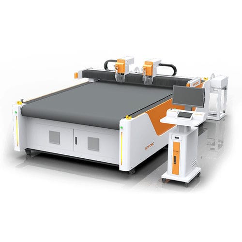 Станок для резки с осциллирующим лезвием - HTY - Jinan Red Sun CNC Equipment Co., Ltd. - с полым пробойником / для текстиля / для герметичного соединения