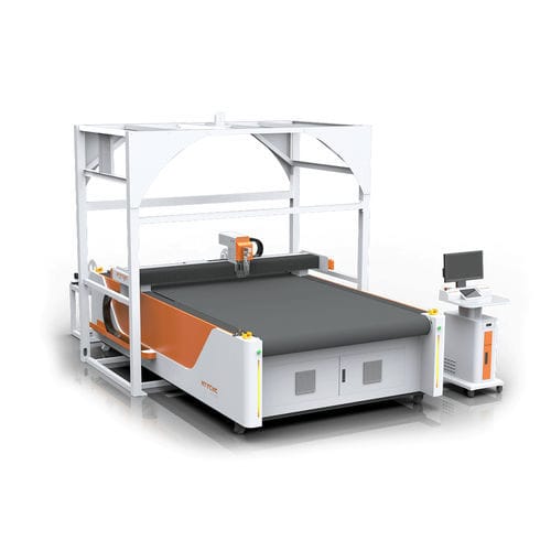 Станок для резки с осциллирующим лезвием - HTY - Jinan Red Sun CNC Equipment Co., Ltd. - для текстиля / для коврового покрытия / ЧПУ