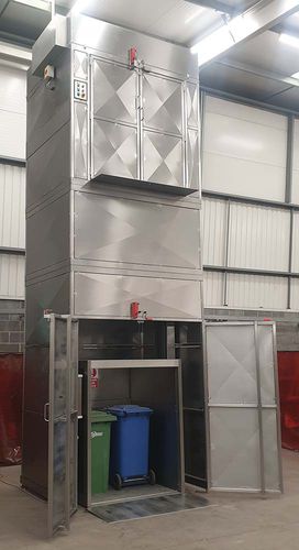 Электрический грузовой подъемник - PLM/600/3900/B/G - Base Handling Products Limited - для складов / для поддонов / из нержавеющей стали