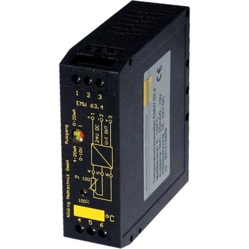Трансмиттер температуры на DIN-рейке - EMW63.4 - Nöding Messtechnik - Pt100 / с сопротивлением / 4-20 мА