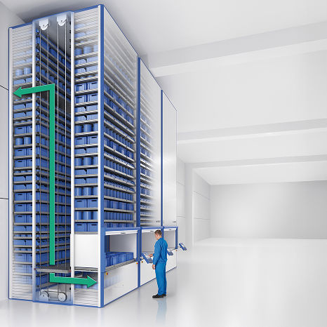 Вертикальная автоматическая система хранения - Hänel Lean-Lift - VRC WAREHOUSE TECHNOLOGIES - для складов / для небольших деталей / для картонных коробок