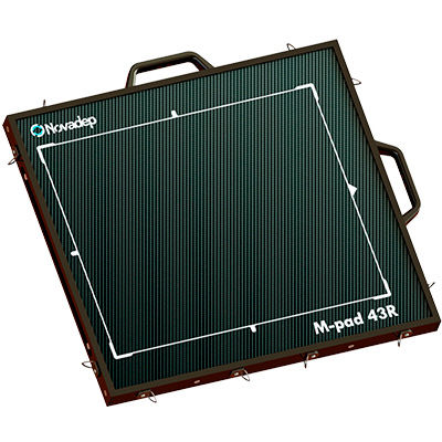 Плоскопанельный детектор рентгеновских лучей - M-pad 43R - Novadep NDT Systems - гамма-лучи / переносной / с беспроводной сетью