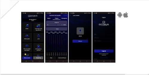 Программное обеспечение для управления - APP-OPT1 - Optimus - с сигналом тревоги / Android / iOS