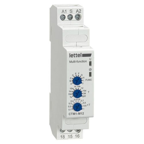 Реле времени задержки - CTM1-M series - Lettel - на DIN-рейке / для передней панели / для коробки
