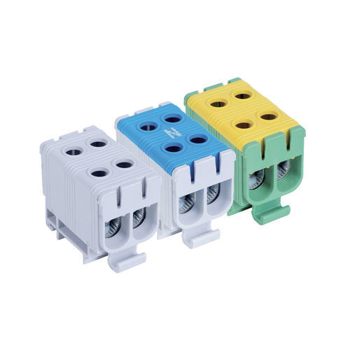 Клеммная колодка на DIN-рейке - DTB-2E50x series - Lettel - для установки на панель / с винтовым соединением / мощности