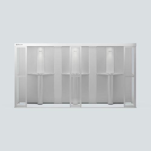Курительная кабина с HEPA-фильтром - SF Square - Qleanair - с активированным углем