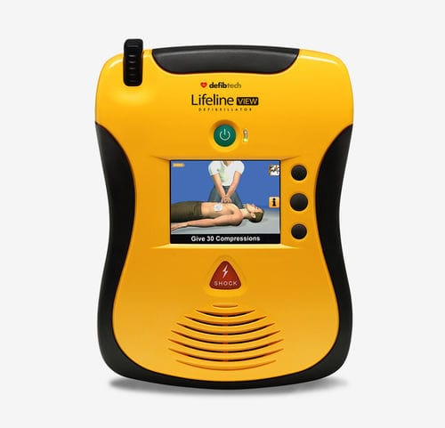 Полностью автоматический дефибриллятор для неотложной помощи - Lifeline VIEW AED - Defibtech - c помощью СЛР / с портом USB / двухфазный