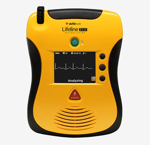 Полуавтоматический дефибриллятор с монитором ЭКГ - Lifeline ECG AED - Defibtech - для неотложной помощи / двухфазный / c помощью СЛР