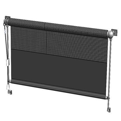Рулонная штора наматывающаяся - RAV-510 - Auto-Motion Shade Inc. - с ручным управлением / с пружинным приводом / из полиэстера