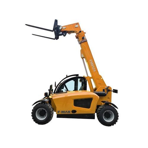 Телескопический вилочный погрузчик с длинной стрелой - FM8124 - Xuzhou FMAN Construction Machinery Manufacture Co., Ltd. - компактный / удобный / для труднопроходимых участков местности