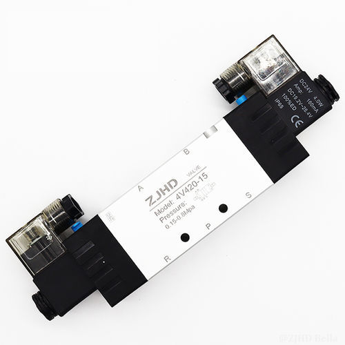 Электромагнитный клапан с контролируемым приводом - 4V420-15B  - ZJHD Automation Technology Co., Ltd. - 5 каналов / для сжатого воздуха / резьбовой
