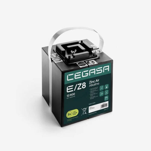 Прямоугольный аккумулятор - E/Z8 12/600 - Cegasa Energía SLU - 12 В / промышленный / для телекоммуникационного оборудования