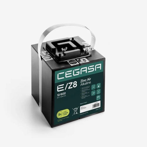 Прямоугольный аккумулятор - E/Z8 12/600 - Cegasa Energía SLU - 12 В / промышленный / для телекоммуникационного оборудования