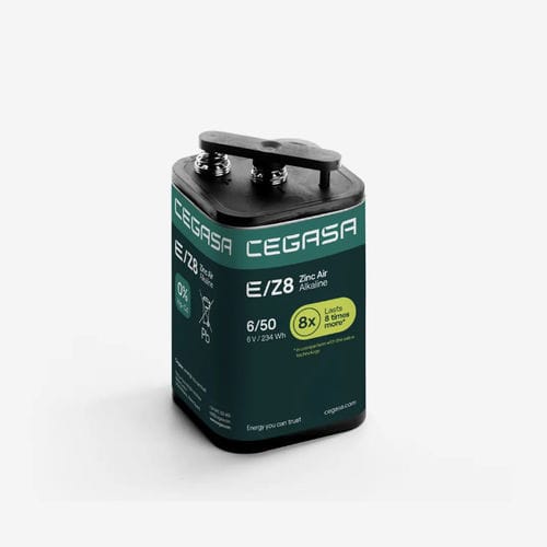 Прямоугольный аккумулятор - E/Z8 6/50 - Cegasa Energía SLU - 6 V / промышленный / для телекоммуникационного оборудования