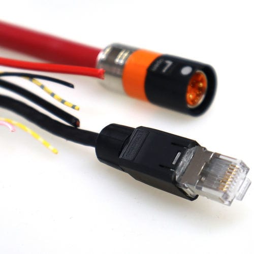 Гибридный электрический кабель - Synapticon GmbH - для передачи данных / питания / RJ45