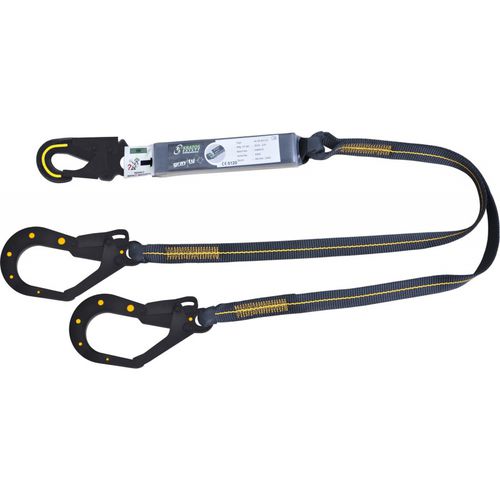 Страховочная привязь с затяжкой - FA3040515 - Kratos safety - двойная / регулируемая / EN 355
